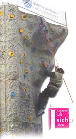 Foto der Kletterwand