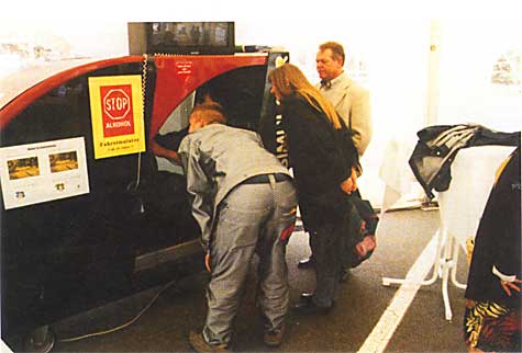 Foto: Der Fahrsimulator des Bundes gegen Alkohol und Drogen im Straßenverkehr e.V.