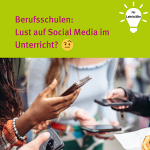 Für Lehrkräfte: Berufsschulen: Lust auf Social Media im Unterricht? Emoji mit skeptischem Blick, Bild Nahaufnahme mehrere Smartphones werden ins Bild gehalten